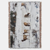雪投げ毛布 スローブランケット (正面縦)