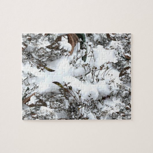 雪抽象芸術 ジグソーパズル (横)