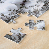 雪抽象芸術 ジグソーパズル (側面)