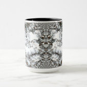 雪抽象芸術 マグカップ (中央)