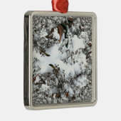 雪抽象芸術 メタルオーナメント (右)