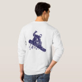 雪搭乗あ簡単 Tシャツ (裏面フル)