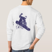 雪搭乗あ簡単 Tシャツ (裏面)