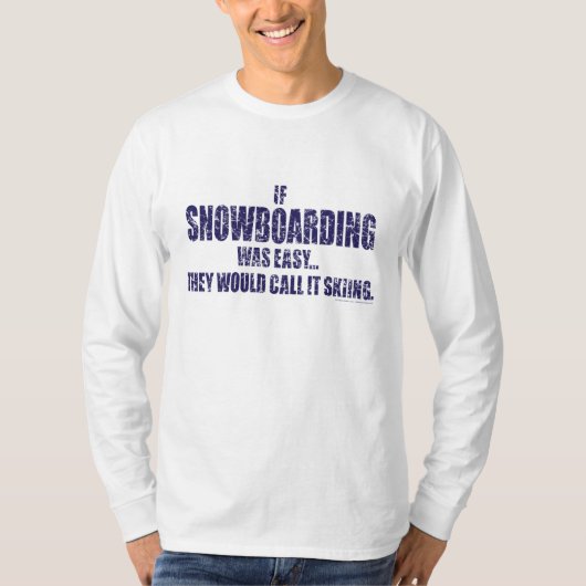雪搭乗あ簡単 Tシャツ (正面)