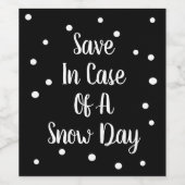 雪救日ワインラベルの場合 ワインラベル (シングルラベル)