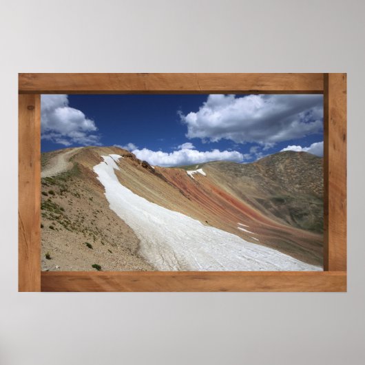 雪斜面レッドコーンコロラド風光明媚なポスター ポスター (正面)