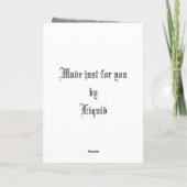 雪日を祝って下さい! カスタマイズ可能 シーズンカード (裏面)