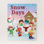 雪日冬パズル ジグソーパズル (縦)