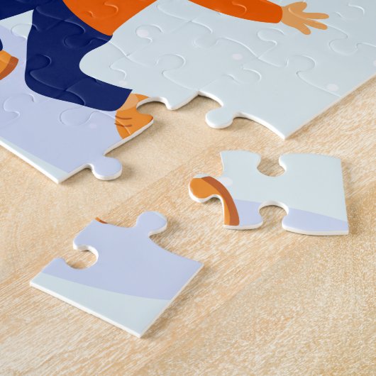 雪日冬パズル ジグソーパズル (側面)