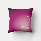 雪日本のウサギと桜 クッション (裏面)