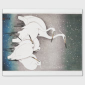 雪日本の包み紙 ラッピングペーパー (フラット)