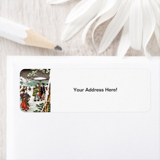 雪日本の景 ラベル (インサイチュ)