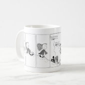 "雪日"の続きこま漫画のマグ コーヒーマグカップ (正面左)