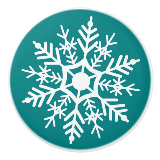 雪星 – 引き出しノブ セラミックノブ (正面)