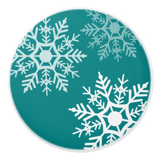 雪星 – 引き出しノブ セラミックノブ (正面)