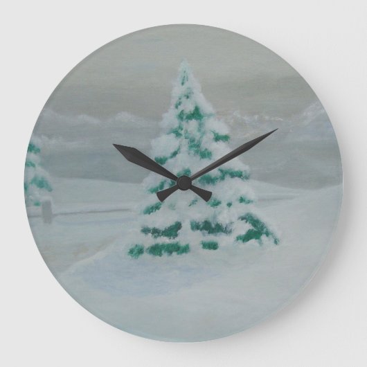 雪時計 ラージ壁時計 (正面)