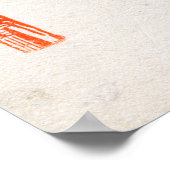 雪景色と日本の芸者 ポスター (角)