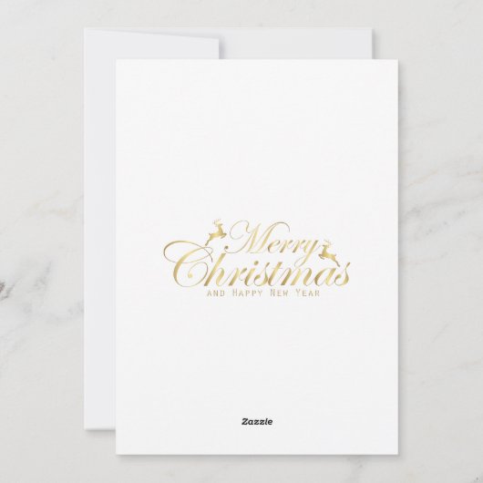 雪景色のメリークリスマスキャビン シーズンカード (裏面)