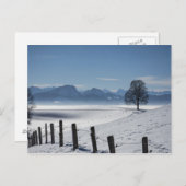 雪景色の写真 ポストカード (正面/裏面)