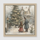 雪景色の磁気カード (正面)