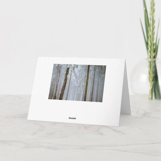 雪景色ウィンター季節のごあいさつカード シーズンカード (裏面)