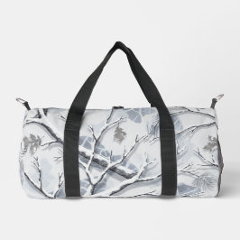 雪景色カモフラージュ ダッフルバッグ