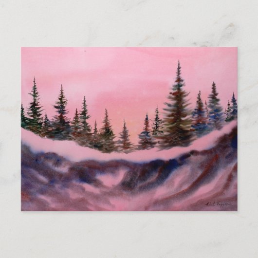 雪景色プリントはがき ポストカード (正面)