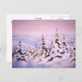 雪景色プリントはがき ポストカード (正面/裏面)