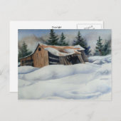 雪景色プリントはがき ポストカード (正面/裏面)