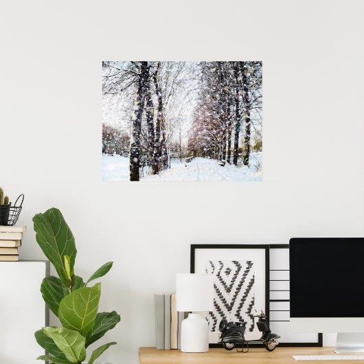 雪景色ポスター ポスター (ホームオフィス)