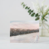 雪景色ポストカード ポストカード (スタンド正面)