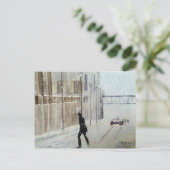 雪景色ポストカード ポストカード (スタンド正面)