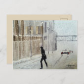 雪景色ポストカード ポストカード (正面/裏面)