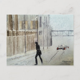 雪景色ポストカード ポストカード