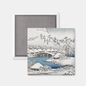雪景色マグネット マグネット (正面/裏面)