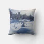 雪景色 クッション (裏面)