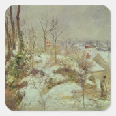 雪景色 スクエアシール (正面)