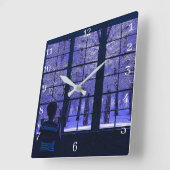 雪景色 スクエア壁時計 (傾斜)