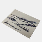 雪景色 ドアマット (アングル)