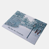 雪景色 ドアマット (アングル)