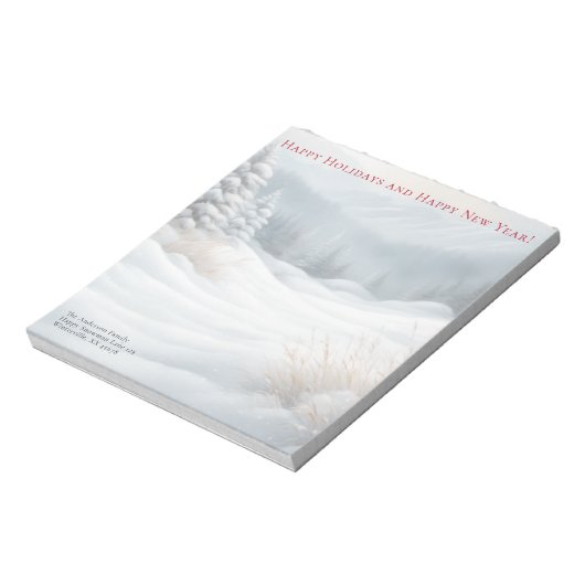 雪景色 ノートパッド (回転)