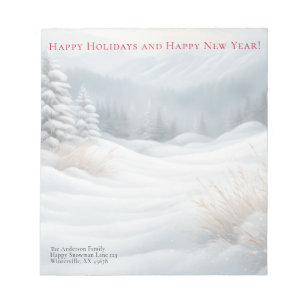 雪景色 ノートパッド