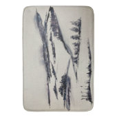 雪景色 バスマット (正面縦)