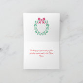 雪景色。ホリデーシーズンのグリーティングカード カード (内部)