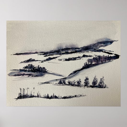 雪景色 ポスター (正面)