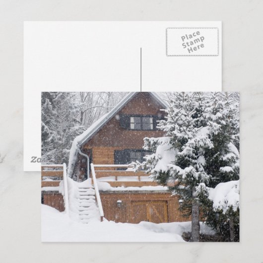 雪景色 ポストカード (正面/裏面)