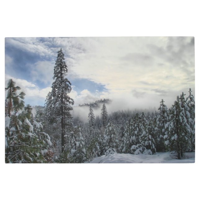 雪景色 メタルプリント (正面)