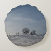雪景色 ラウンドクッション (裏面)