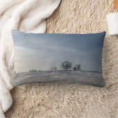 雪景色 ランバークッション (ブランケット)