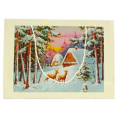 雪景色 ラージペーパーバッグ (裏面)